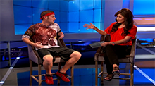 Big Brother 15 - Judd Daugherty evicted - Judd's bear shirt